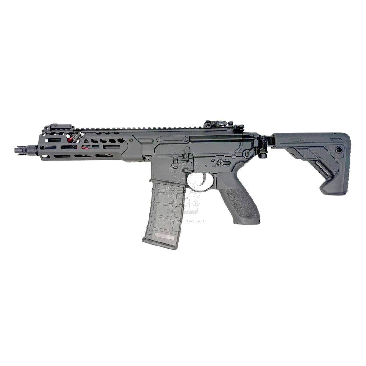 E&C MCX Spear-LT Type 8" Full Metal Replica ETU Black Version AEG by E&C
