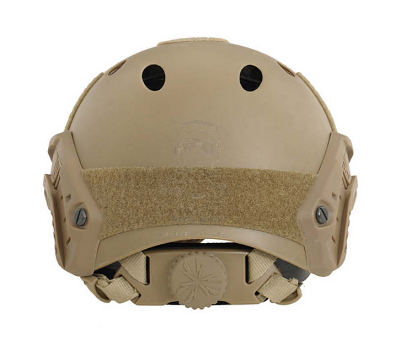 PJ Coyote Tan Fast Helmet Pararescue Jumpers w. Quick Adjustment by EmersonGear