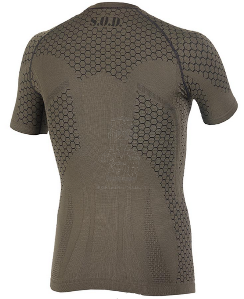 S.O.D. Gear Cyber T-Shirt Short Sleeve Manica Corta M-Green by S.O.D. Gear