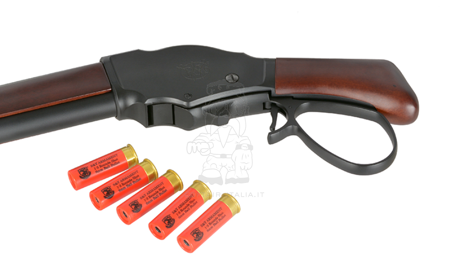 S&T M1870 "Mare's Leg" Lever Action Gas Power Shotgun Full Wood & Metal by S&T