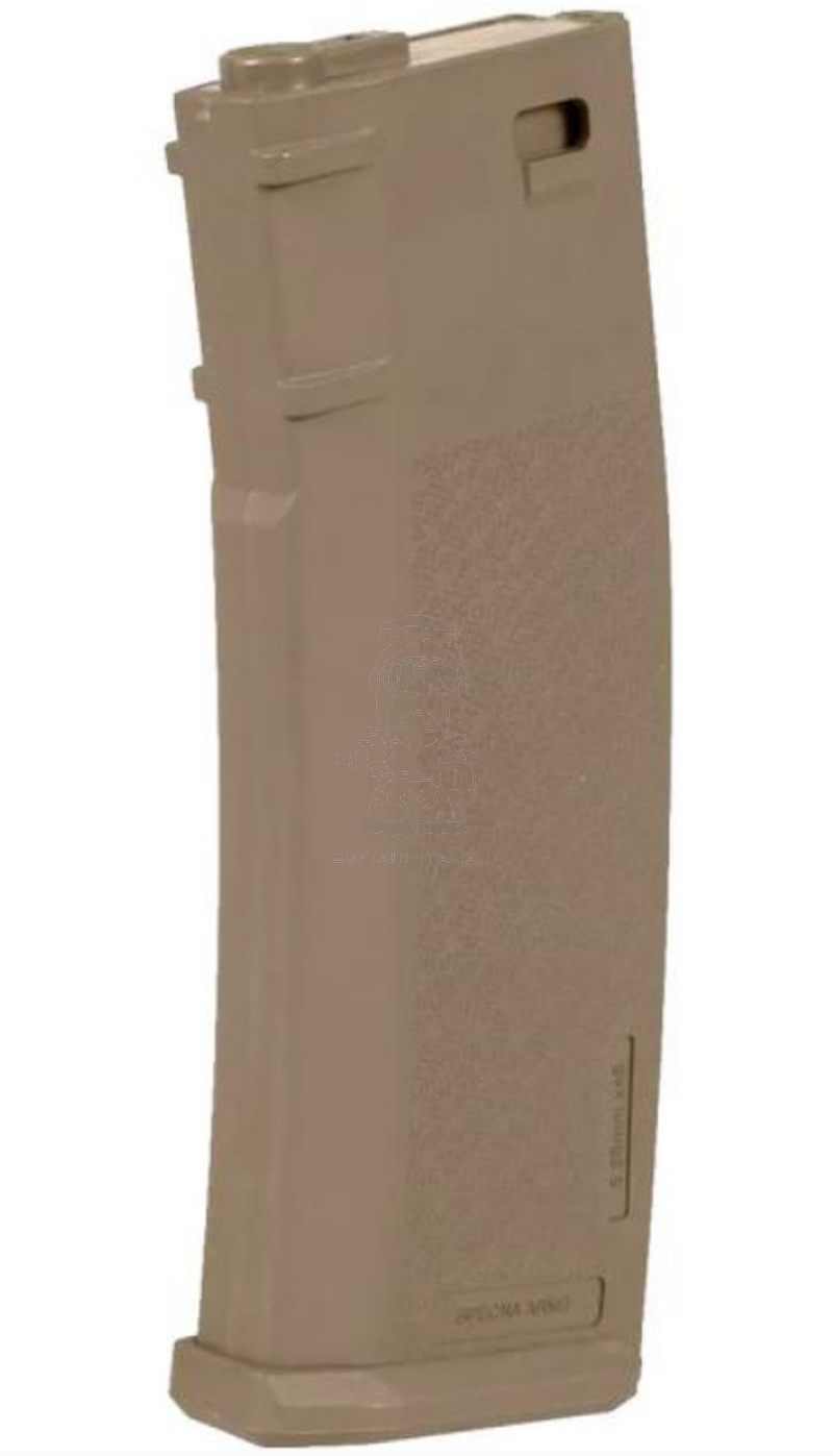 Specna Arms AR15 - M4 S-Mag 125bb Polymer Mid Cap Magazine Caricatore Monofilare Dark Earth Tan by Specna Arms