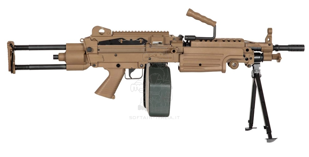 Specna Arms M249 PARA SA-249 CORE™ Machine Gun Desert Tan AEG by Specna Arms