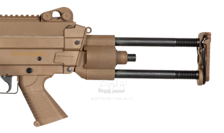 Specna Arms M249 PARA SA-249 CORE™ Machine Gun Desert Tan AEG by Specna Arms