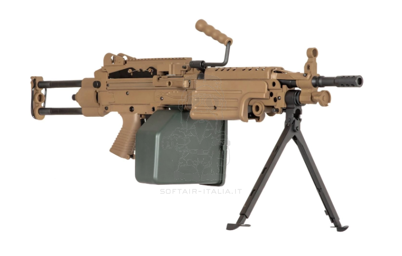 Specna Arms M249 PARA SA-249 CORE™ Machine Gun Desert Tan AEG by Specna Arms