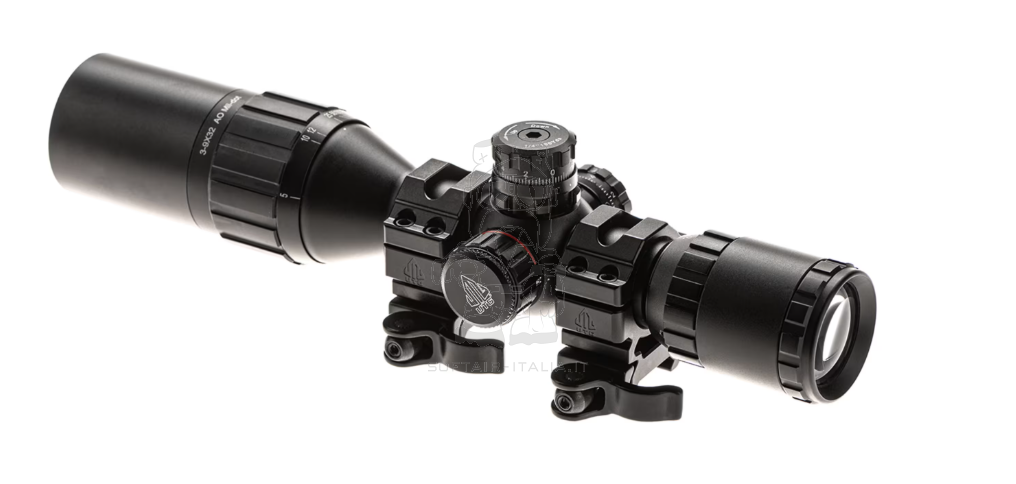 UTG Rifle Scope 3-9 x 32 Ottica 1inch BugBuster Scope AO RGB Red - Green Mil-Dot Anti Fog With QD Rings by UTG