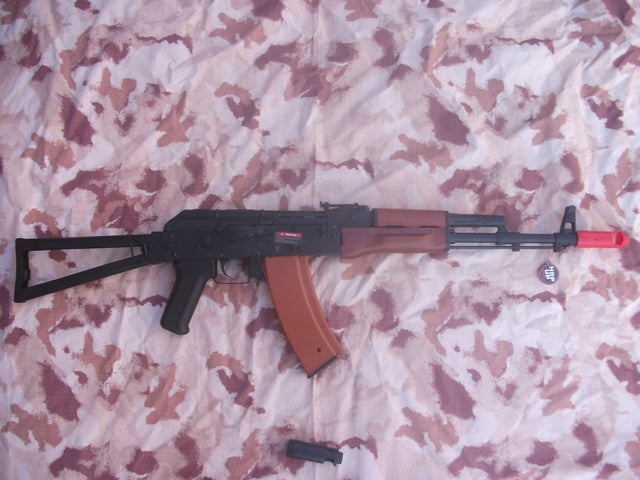 AK74s Type EBB Electric Blow Back Full Wood & Metal Jing Gong