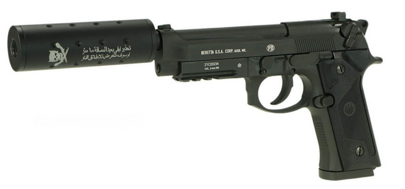 Beretta M9A3 - M96A1 Type FM Full Metal 2021 USA Version Scritte e Loghi originali Blowback Co2 by Kwc x Umarex