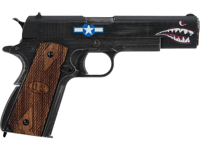 Colt 1911 .45 ACP Ordnance Squadron GBB Full Metal Wood Grips Limited Edition by AW Custom for Cybergun