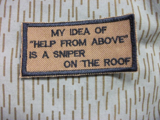 My Idea of Help from Above.....Patch