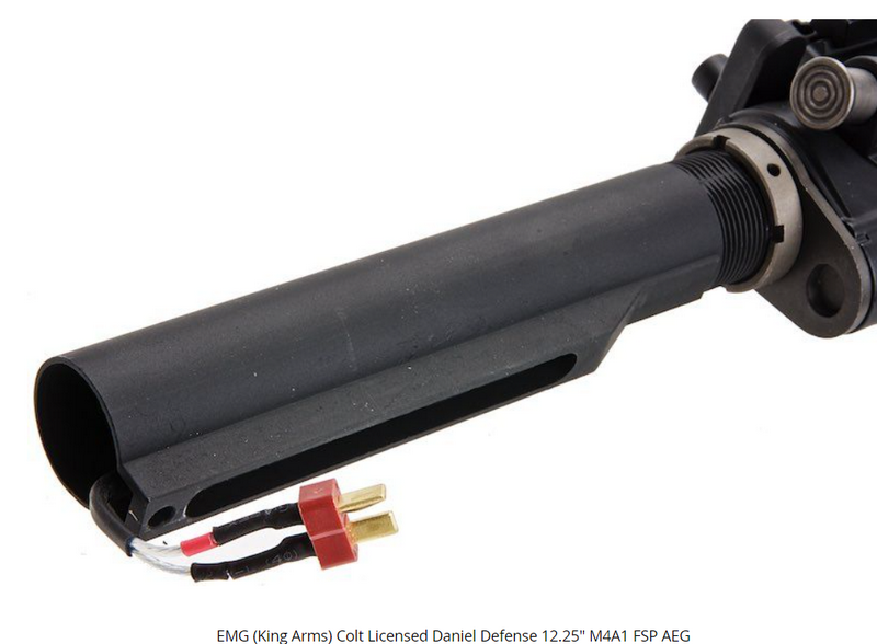 EMG > King Arms M4A1 FSP 12.25" Colt & Daniel Defense Fully Licensed BK Black by King Arms > EMG