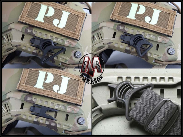 FAST Helmet Goggle Swivel Clips BK by Emerson