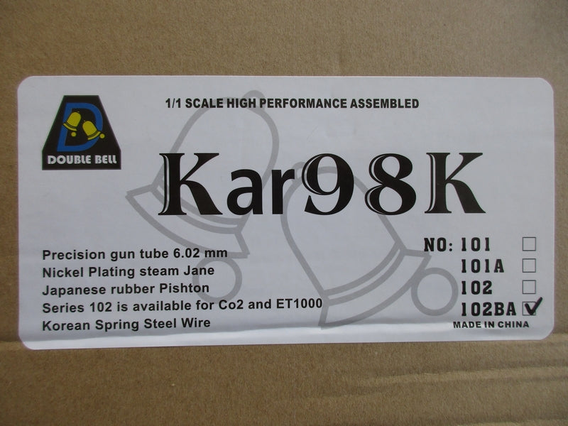 K98 KAR98K 98Karabiner  5 Shell Ejecting Gas Powered Full Wood & Metal by Double Bell