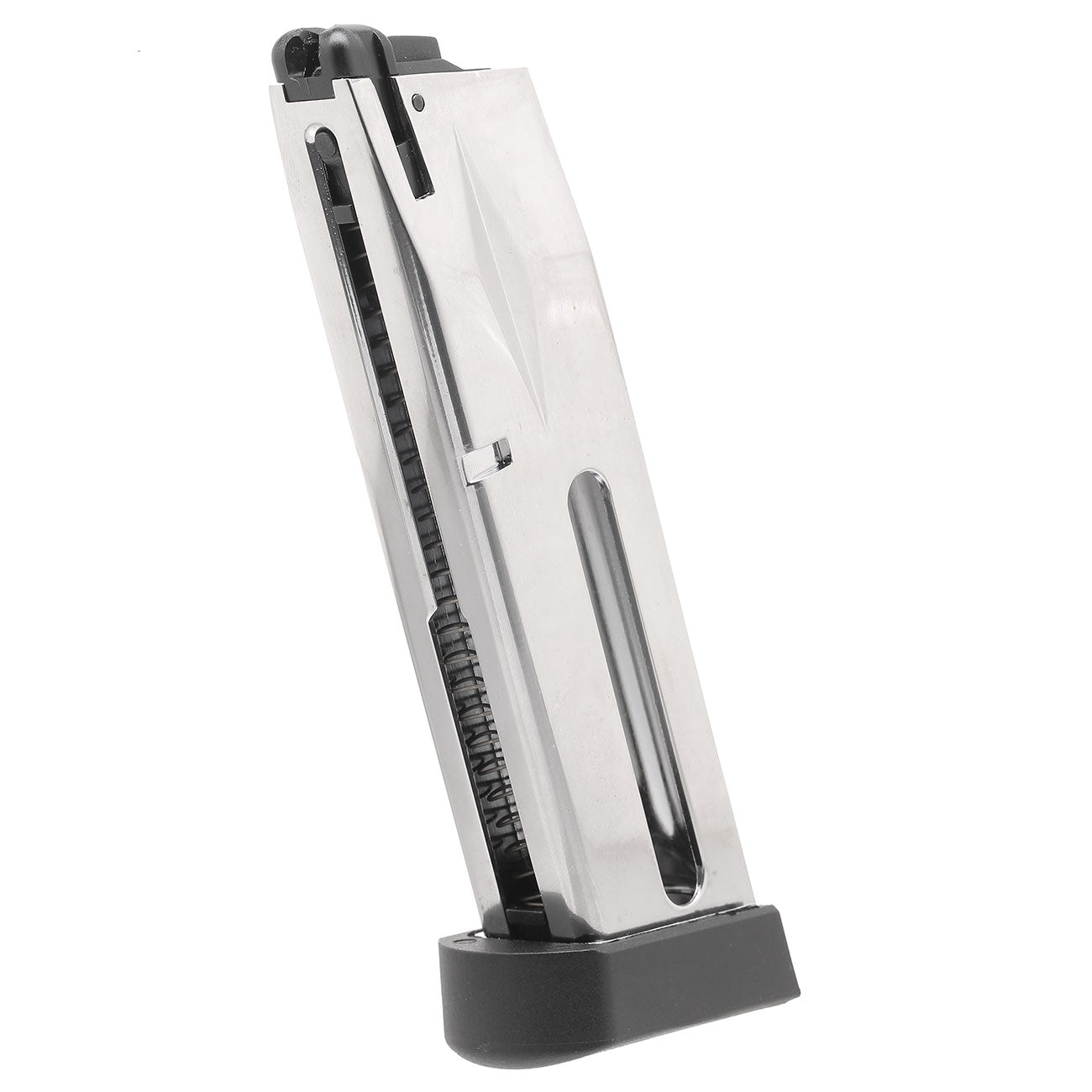 Krown Land Ind. M92 KLI KL92 Caricatore a Co2 25bb Silver Chrome Cromato by Krown Land Industries