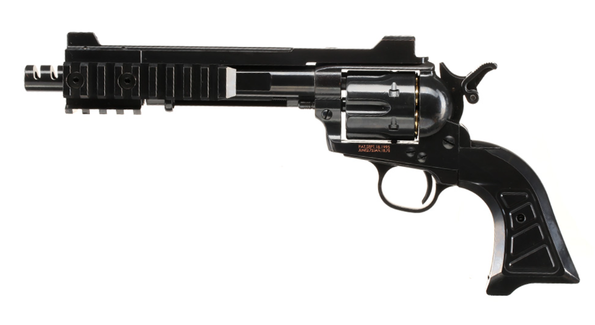 King Arms Devil Killer 6" SAA .45 Black Blue Finished Gas Revolver by King Arms