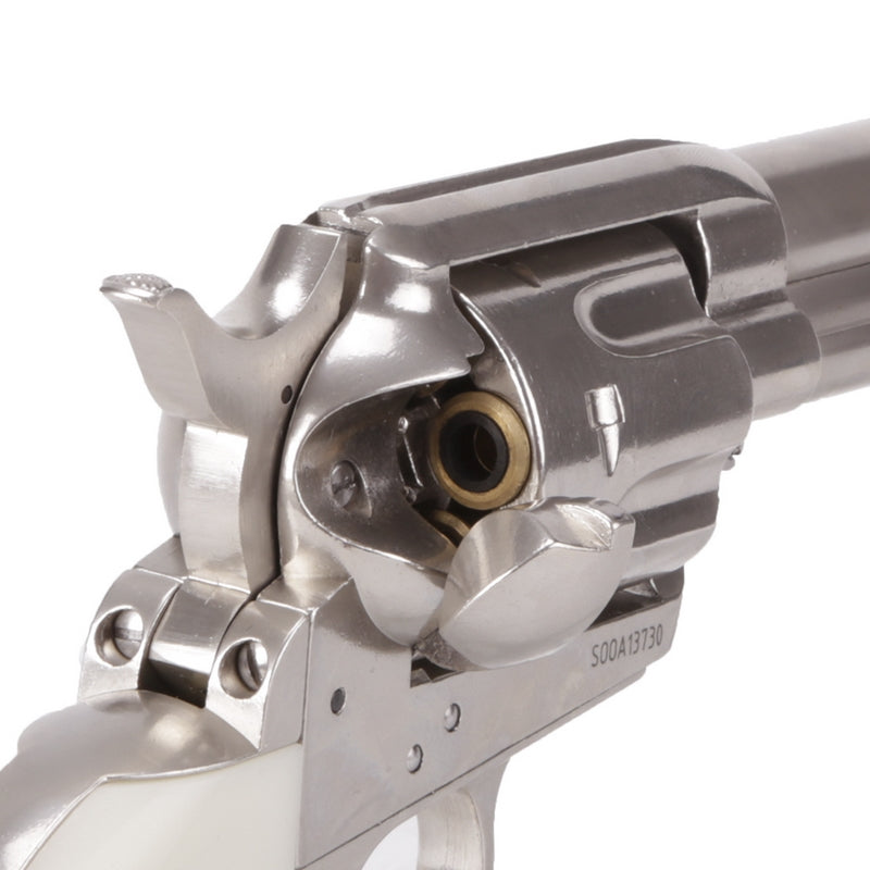 King Arms SAA .45 Peacemaker 11" Silver - Chrome Full Metal by King Arms