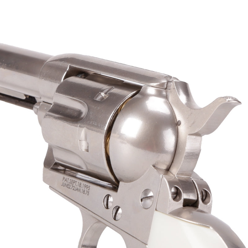 King Arms SAA .45 Peacemaker 11" Silver - Chrome Full Metal by King Arms