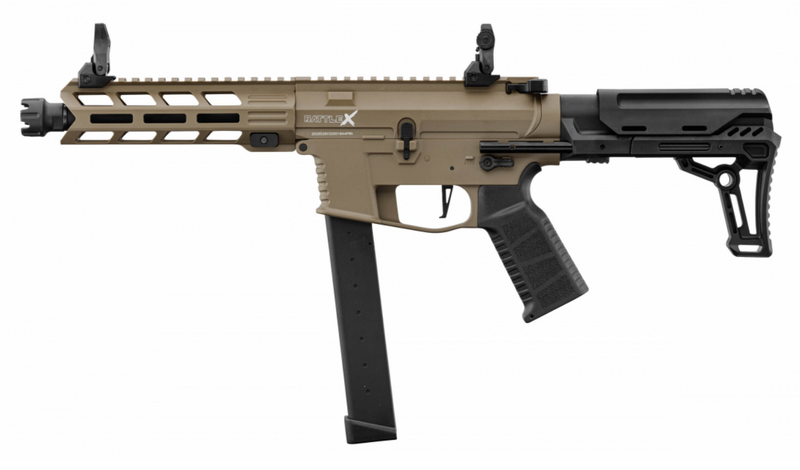 Lancer Tactical  AEG LT-35 Gen2 9mm. Battle X PDW Tan by Lancer Tactical
