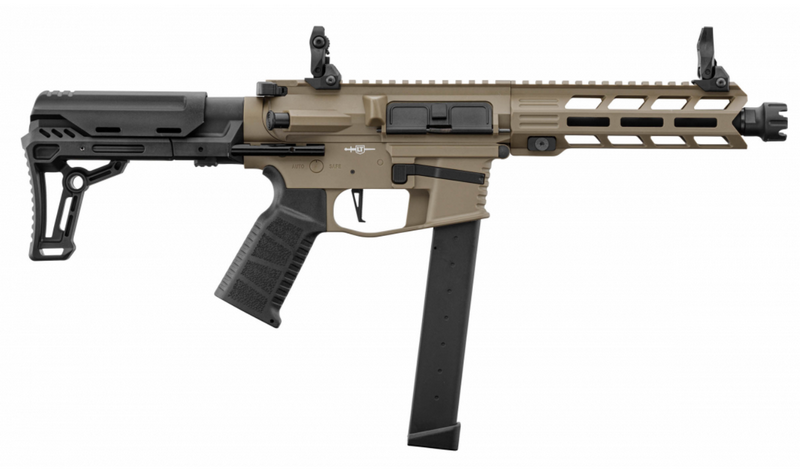 Lancer Tactical  AEG LT-35 Gen2 9mm. Battle X PDW Tan by Lancer Tactical