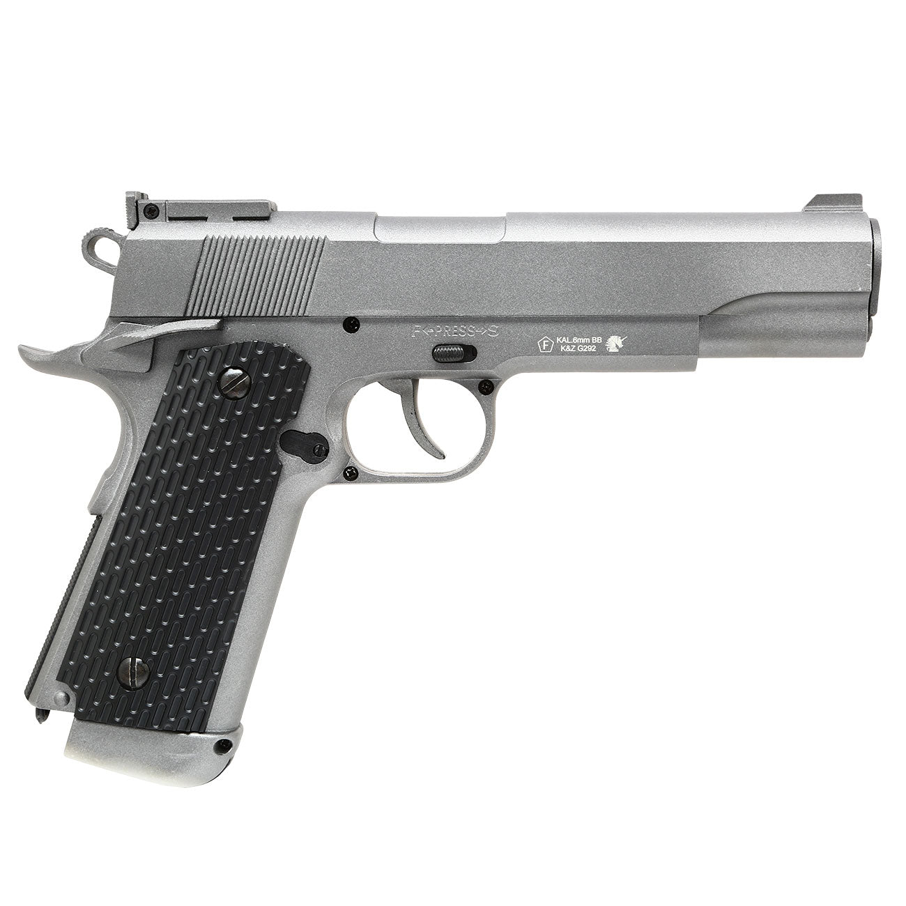 WELL M1911 Type1911 Type Combat Co2 NBB Full Metal Grey with Case by Well