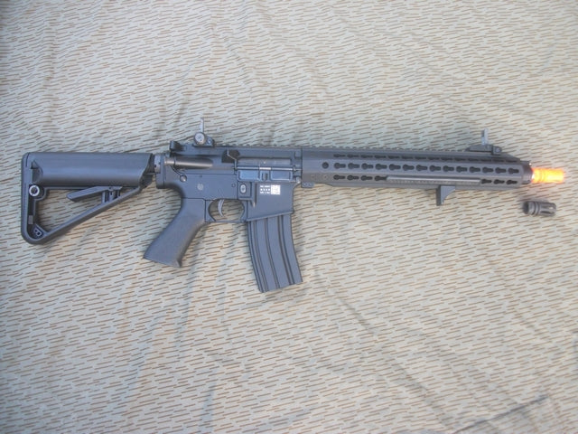 B4 - M4 Sopmod Blow Back Recoil KeyMod Full Metal by Bolt