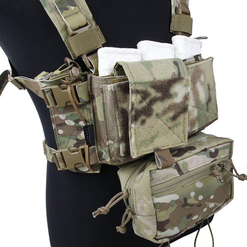 MCR Modular Light Weight Chest Rig Full Set Multicam Arid by TMC