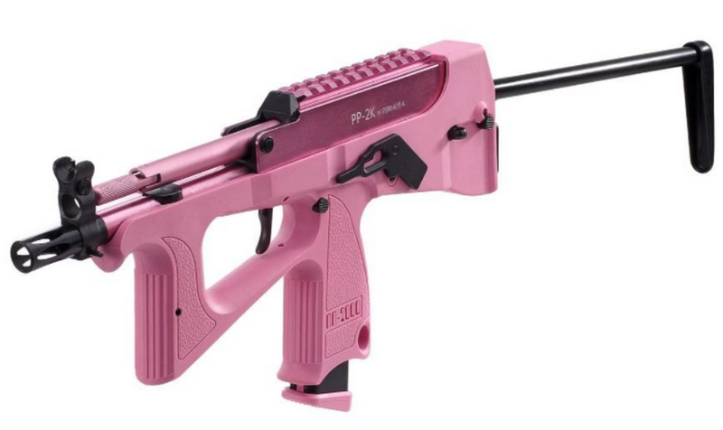 Modify PP-2K Co2 9mm GBB Gas Blow Back SMG Submachine Gun Pink Version