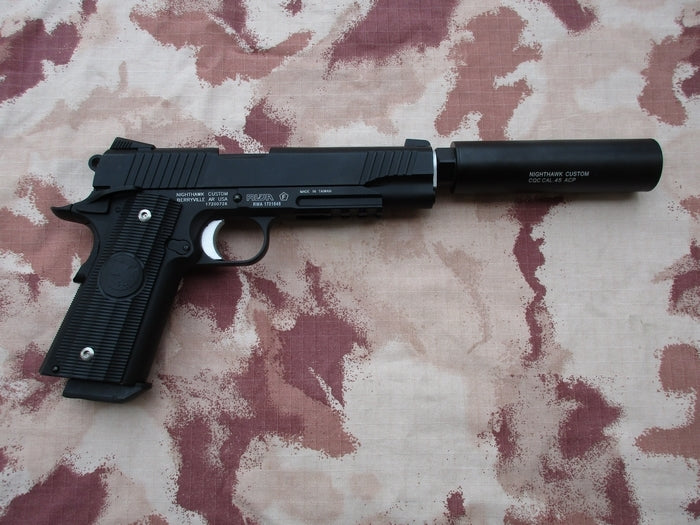 Nighthawk 1911 Custom Covert Ops Full Metal Co2 BlowBack Scritte e Loghi Originali by KWC > RWA