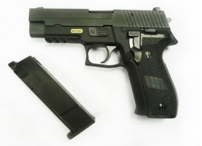 P226 - F226 Sig Type Railed Frame Full Metal GBB Gas Blow Back Pistol by We