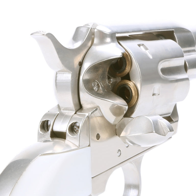 King Arms Peacemaker SAA .45 Revolver 6inch M Silver - Chrome Gas Action by King Arms