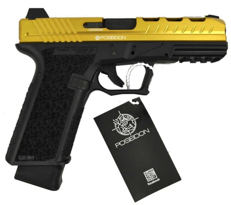 Poseidon PPW-P18 Shark Pistol GBB Cerakote Gold Slide by Poseidon