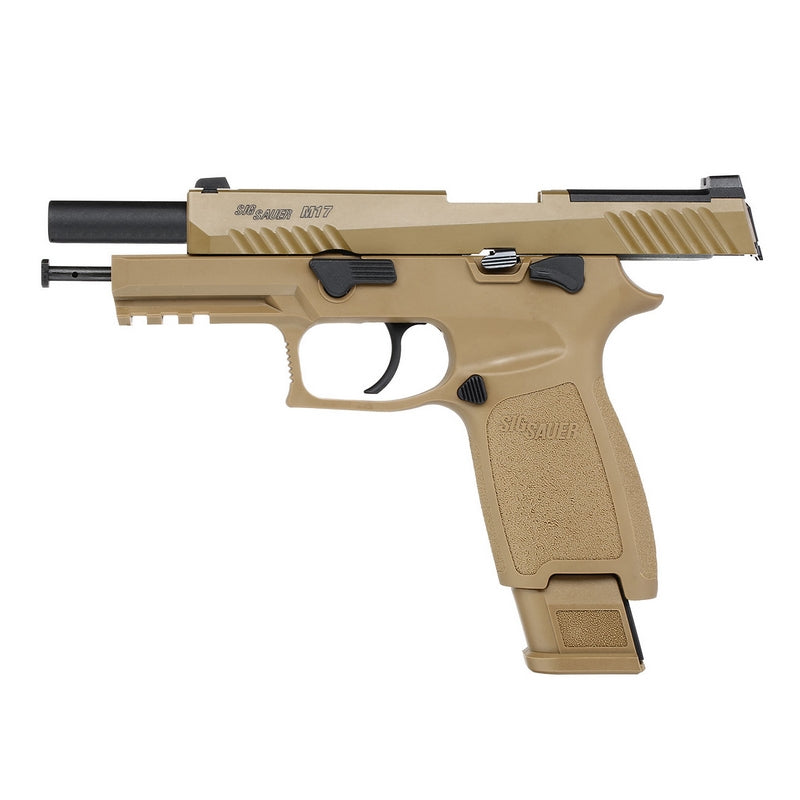 Sig Sauer ProForce P320 - M17 Optic Ready Coyote Tan Co2 GBB Full Metal Scritte e Loghi Originali by Vfc