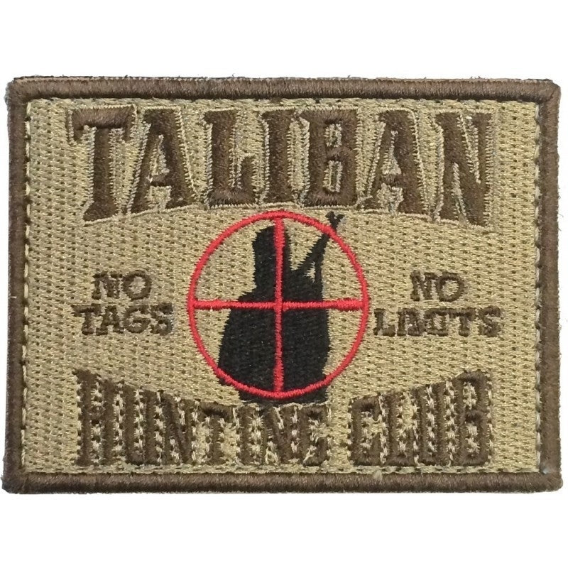 Taliban Hunting Club Tan Embroydery Patch