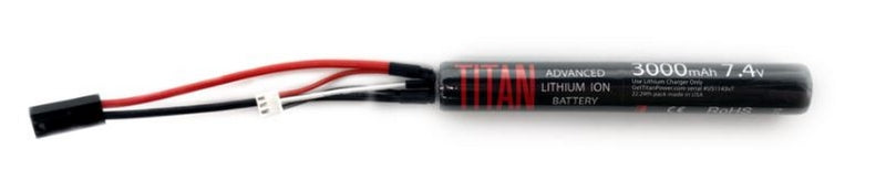 Titan Power Battery Lithium Ion  7,4v 3000mAh Stick V7 Tamiya by Titan Power