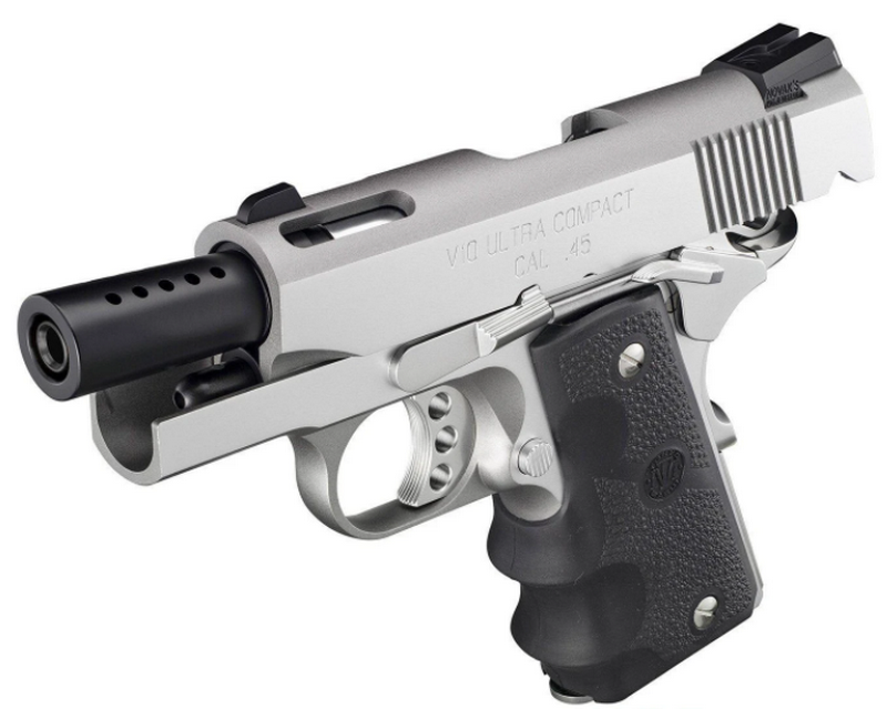 Tokyo Marui V10 .45 Ultra Compact GBB Gas Blow Back Pistol Chrome - Silver Version by Tokyo Marui