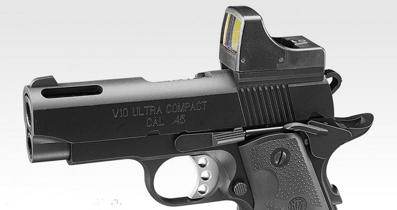 Tokyo Marui V10 .45 Ultra Compact GBB Gas Blow Back Pistol Black Version by Tokyo Marui