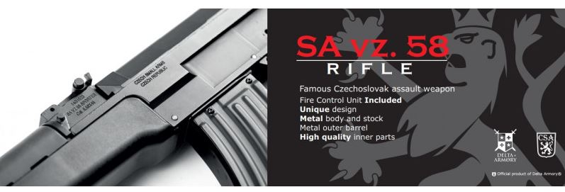 Vz.58 CSA ARES EFCS Electronic Firing Control System Full Metal Mosfet Li-Po Ready by Delta Armory