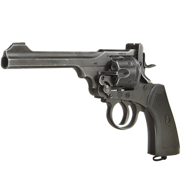 Webley MKVI .455 Service Revolver 1915 Battlefield Finish Co2 Full Metal Scritte e Loghi Originali