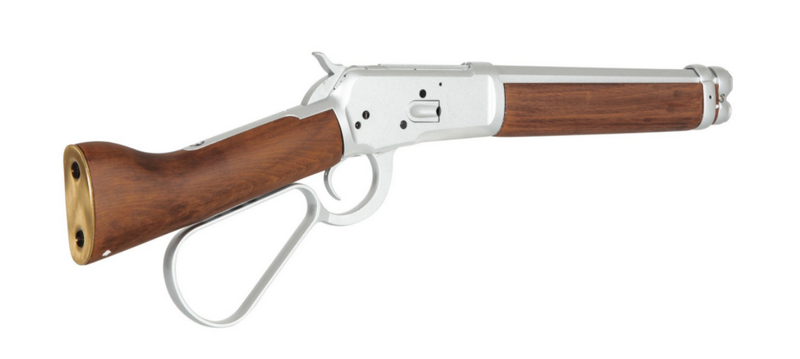 Winchester M1873 Randall "Mare's Leg" Gas Power Lever Action Full Wood & Metal Silver-Chrome by A&K