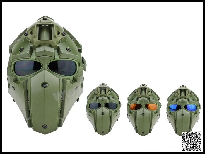Maschera di Paintball Sciopero Maschera Dacciaio del Fronte Mezzo Dispositivi di Protezione Esterna Kapmore Airsoft Maschera 