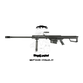  Barrett M82A1 Full Metal Sniper Spring Bolt Action Rifle by 6mmProShop