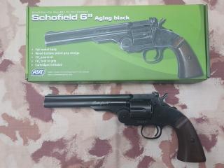 Schofield 1877 Major 3 SF Revolver Co2 Battlefield Finish Full Metal by Gun Heaven > ASG