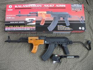 AK AIMS Full Wood & Metal Scarrellante by Cybergun