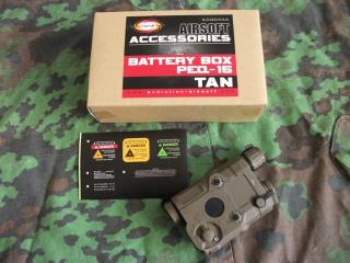 An-Peq 15 Tan Battery Case Porta B by Evolution Airsoft