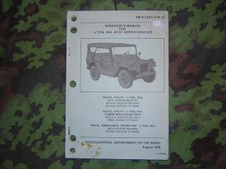 M151 4x4 Operator's Manual